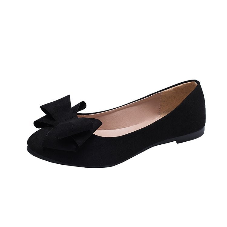 Damen Ballerinas mit dekorativer Schleifenapplikation und rutschfester Sohle W&W