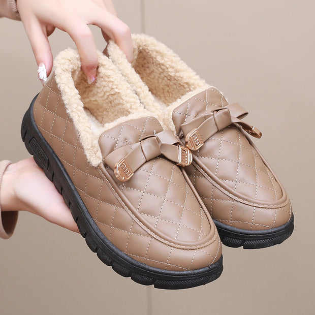 Damen Bequeme Hausschuhe mit kuscheligem Innenfutter WW