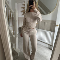 Damen sportliches Zweiteiler-Set WW