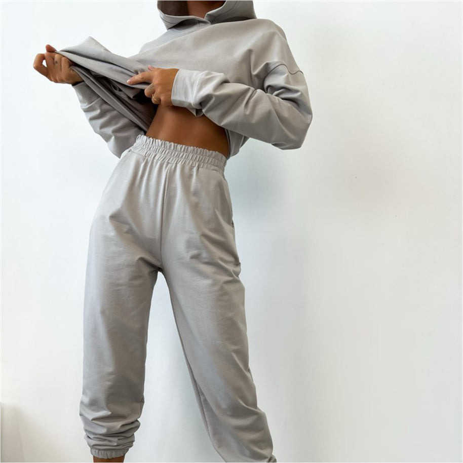 Damen Bequemes und modernes Hoodie-Set WW