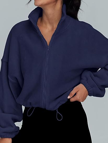 Damen Übergangsjacke mit hohem Kragen und lockerer Passform WW