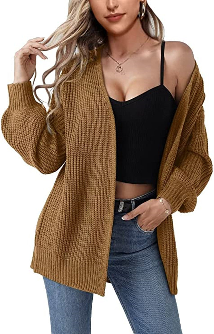 Damen Strickcardigan mit lässiger Oversized-Passform WW