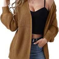 Damen Strickcardigan mit lässiger Oversized-Passform WW