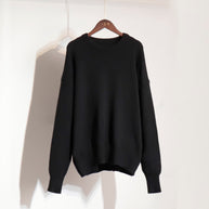 Damen Bequemer Oversized Pullover aus hochwertigem Strick WW