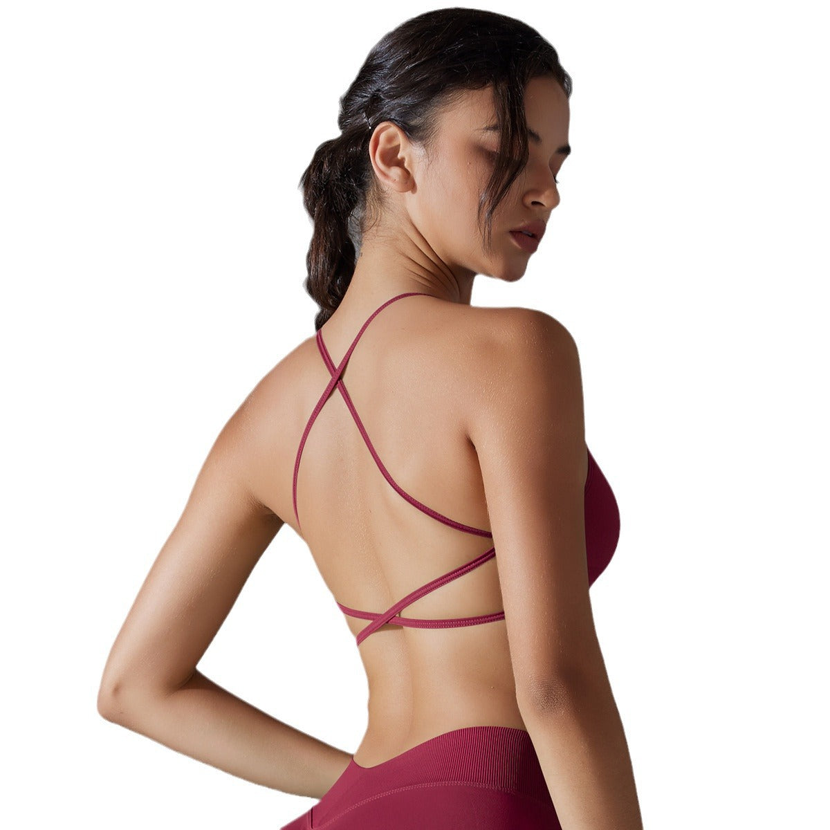Damen Sport-Bustier mit elegantem Rückenausschnitt und atmungsaktiver Passform WW