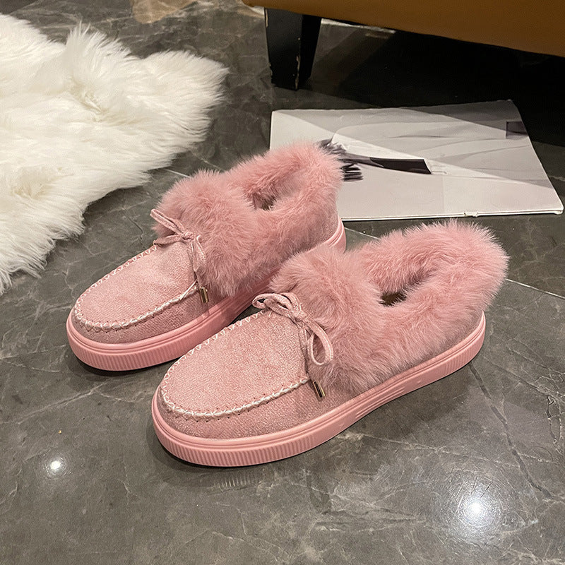 Damen Bequeme Hausschuhe mit flauschigem Innenfutter und modischem Schnitt WW