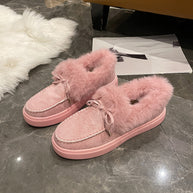 Damen Bequeme Hausschuhe mit flauschigem Innenfutter und modischem Schnitt WW