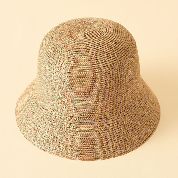 Damen Strohhut im eleganten Design mit breiter Krempe WW