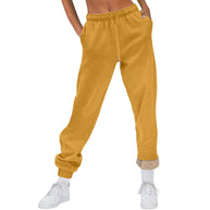 Damen Bequeme Freizeit-Hose mit Kordelzug und stilvollem Bündchen WW