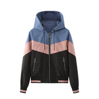 Damen sportliche Windbreaker-Jacke mit praktischen Reißverschlusstaschen WW