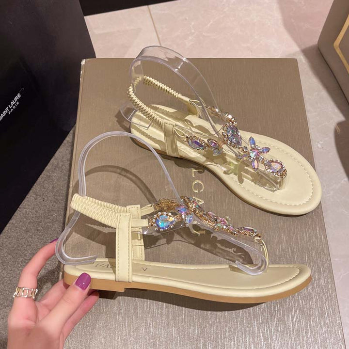 W&W Mode | Glitzernde Sandalen Mit Strass