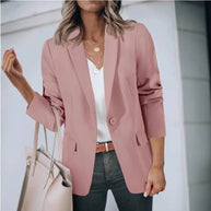 Damen lässiger Blazer mit elegantem Schnitt und praktischen Taschen WW