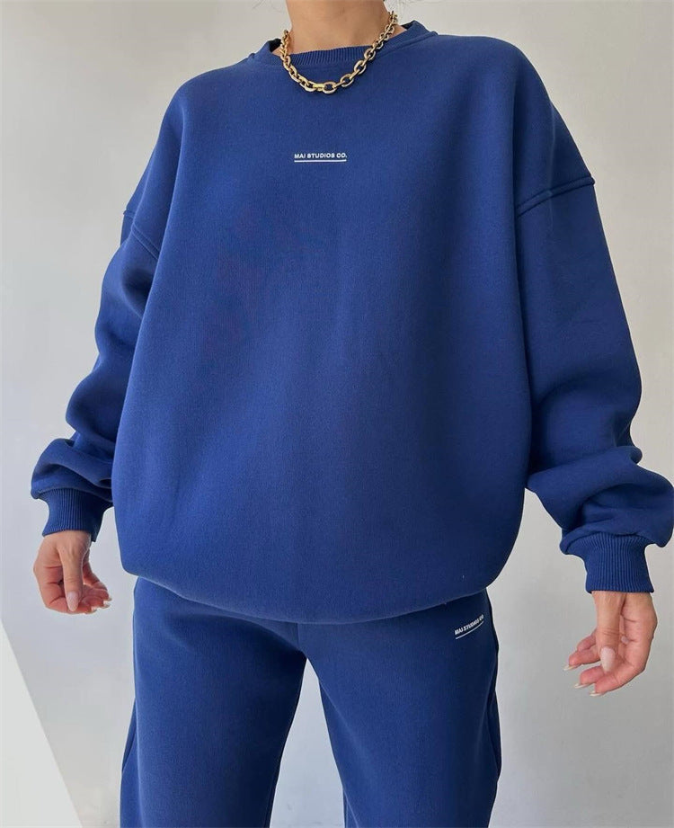 Damen sportliches Sweatset mit lockerem Schnitt WW