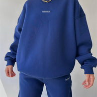 Damen sportliches Sweatset mit lockerem Schnitt WW
