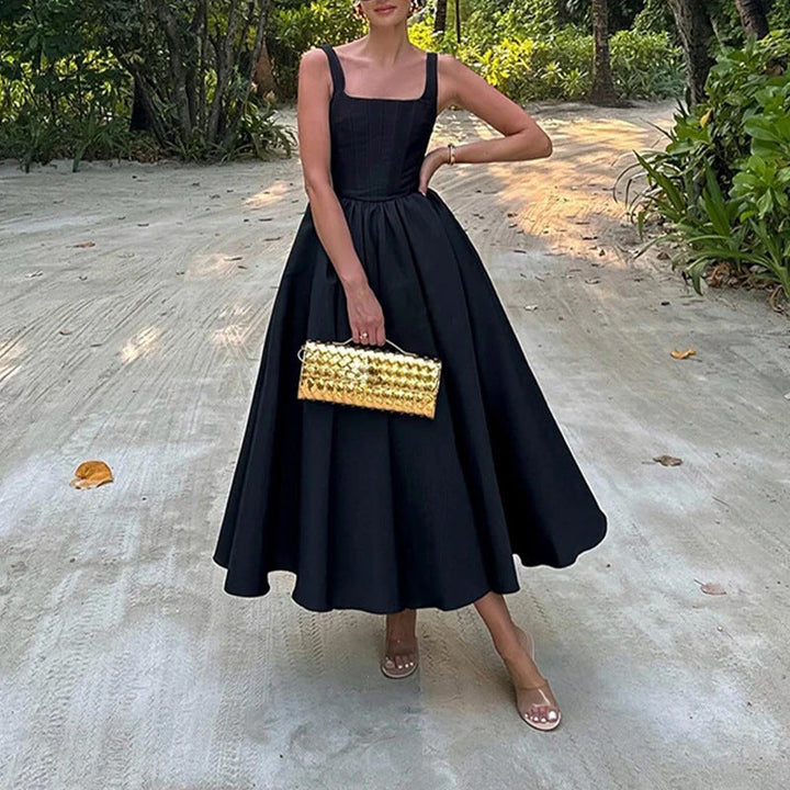 Damen Elegantes Ballkleid mit einem taillierten Oberteil und weichem, schwingendem Rock W&W Mode