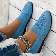 Damen Atmungsaktive Slip-On Espadrilles mit flexiblem Fußbett WW