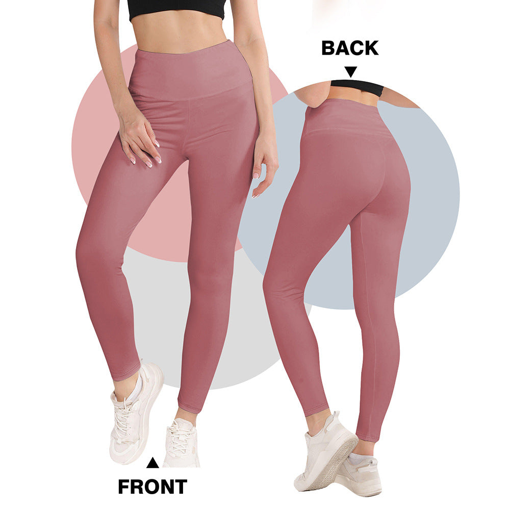 Damen Hochwertige Sportleggings mit seamless Design und hohem Bund WW