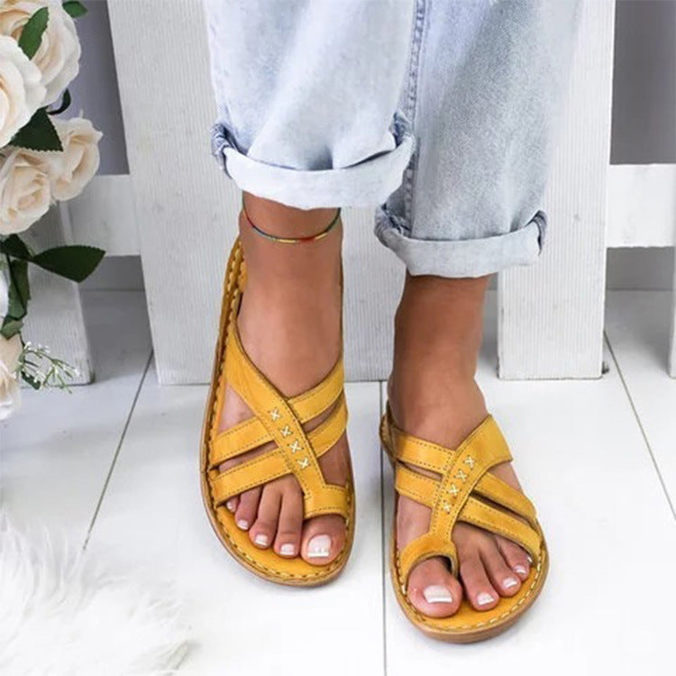 Damen Komfortable Sandalen mit verstellbaren Riemen WW
