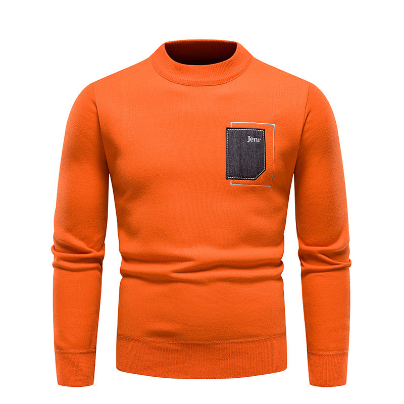 Herren hochwertiger Pullover mit praktischer Brusttasche WW