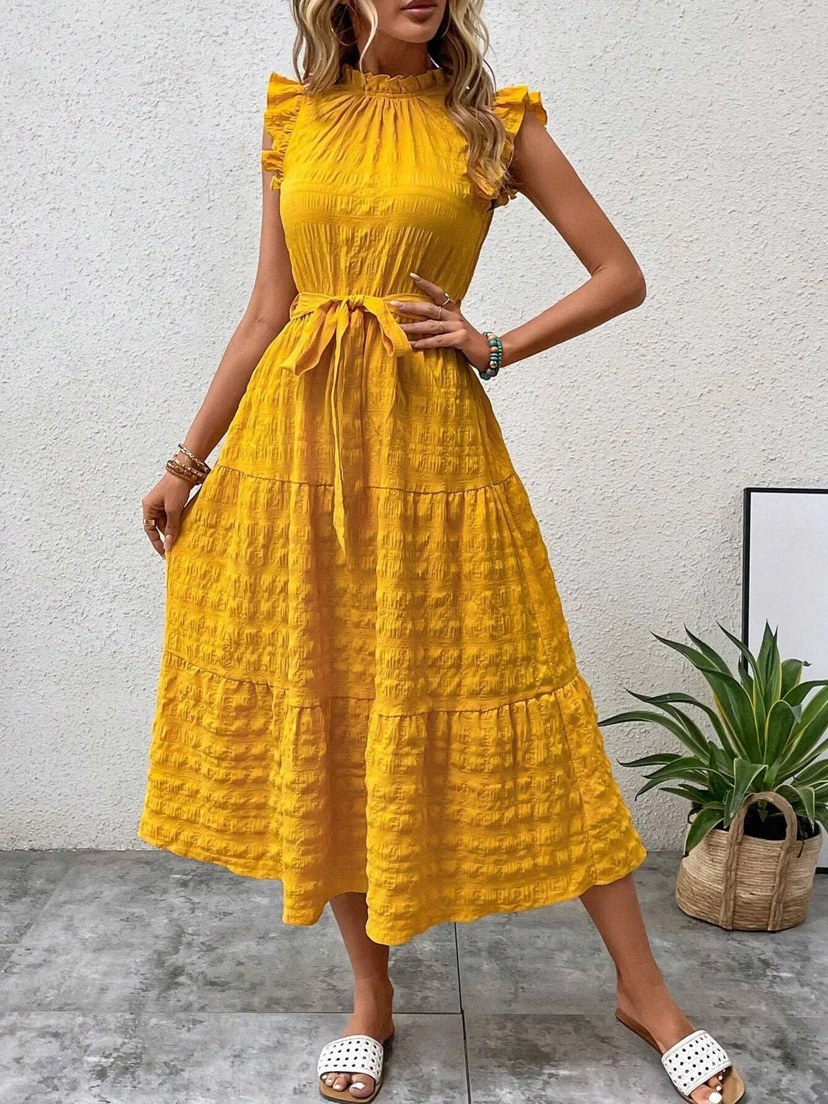 WW | Bezauberndes Midikleid aus Baumwolle
