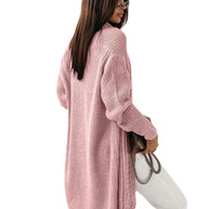 Damen Strick-Cardigan mit strukturiertem Muster und offenem Schnitt WW