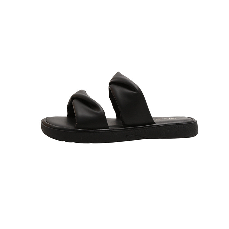 Damen Slipper mit eleganter Knötchen-Detail WW