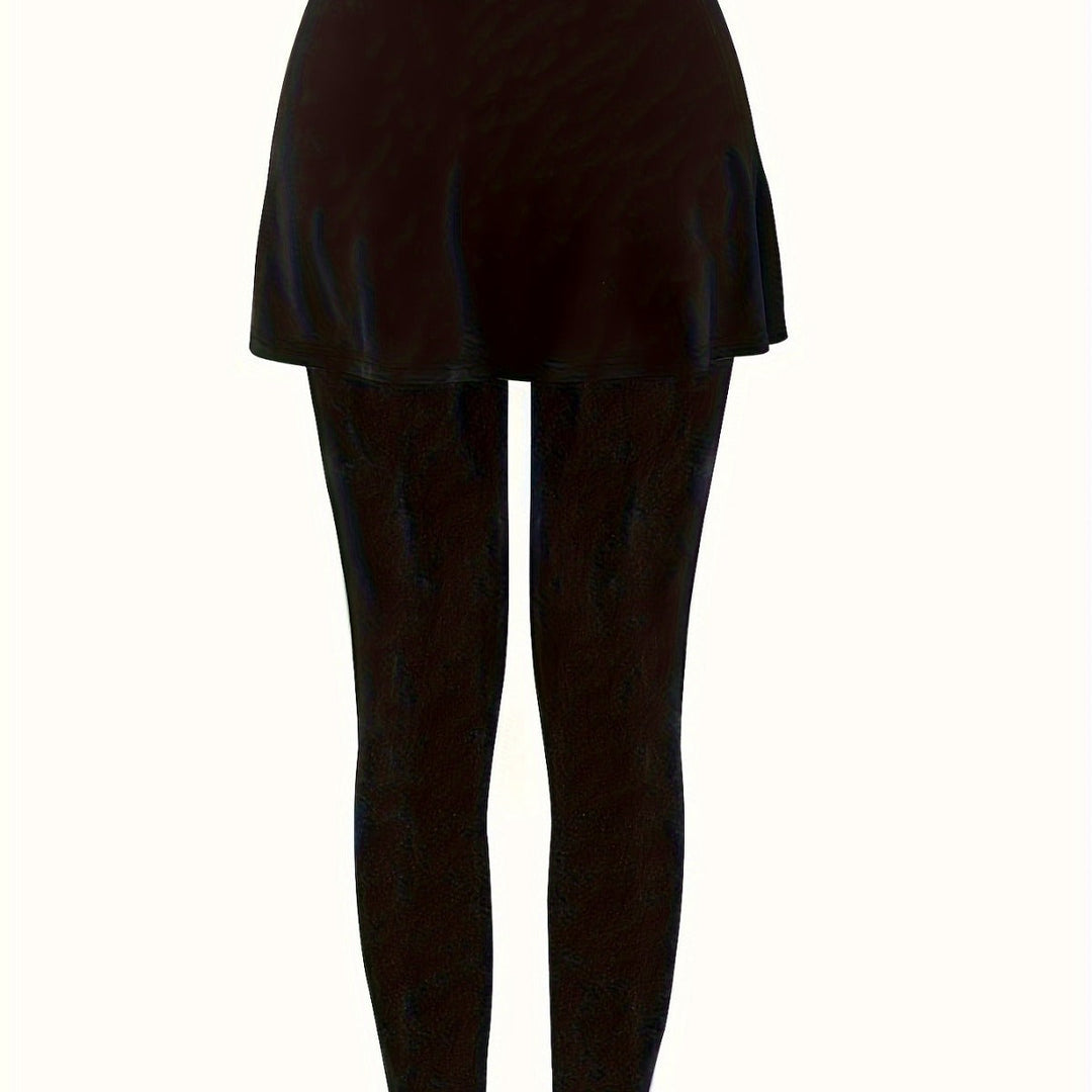 Damen Leggings mit schwingendem Rock W&W Mode