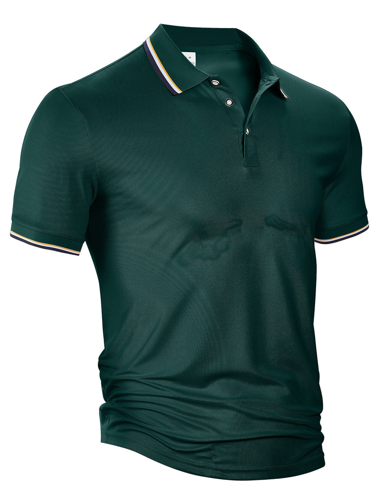 Herren sportliches Poloshirt mit atmungsaktiven Eigenschaften und modernem Schnitt WW