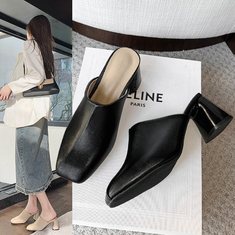 Damen Elegante Mules mit modernem Design und komfortabler Absatzhöhe W&W Mode