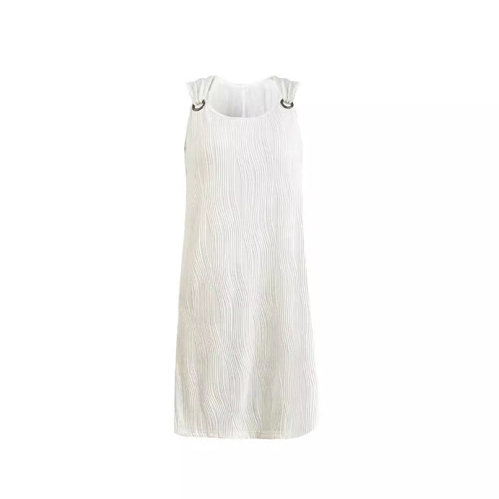Damen ärmelloses Sommerkleid mit dekorativen Schleifen und leichtem Schnitt W&W Mode