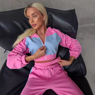Damen Sportliches Zweiteiler-Set mit Crop-Top und weitem Schnitt WW
