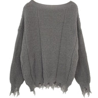 Damen Baumwollpullover mit lässigem Oversized-Schnitt WW