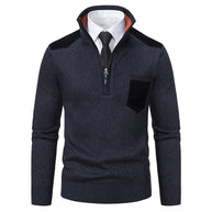 Herren modischer Pullover mit Stehkragen WW