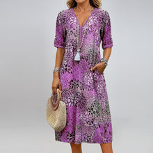 Damen bunt gemustertes Sommerkleid WW