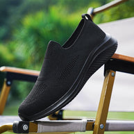 Herren Leichte Slip-On Sport Sneakers mit Atmungsaktivem Strickdesign WW