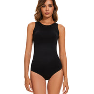 Damen Bequemer Einteiler Badeanzug mit sportlichem Schnitt und elegantem Design WW
