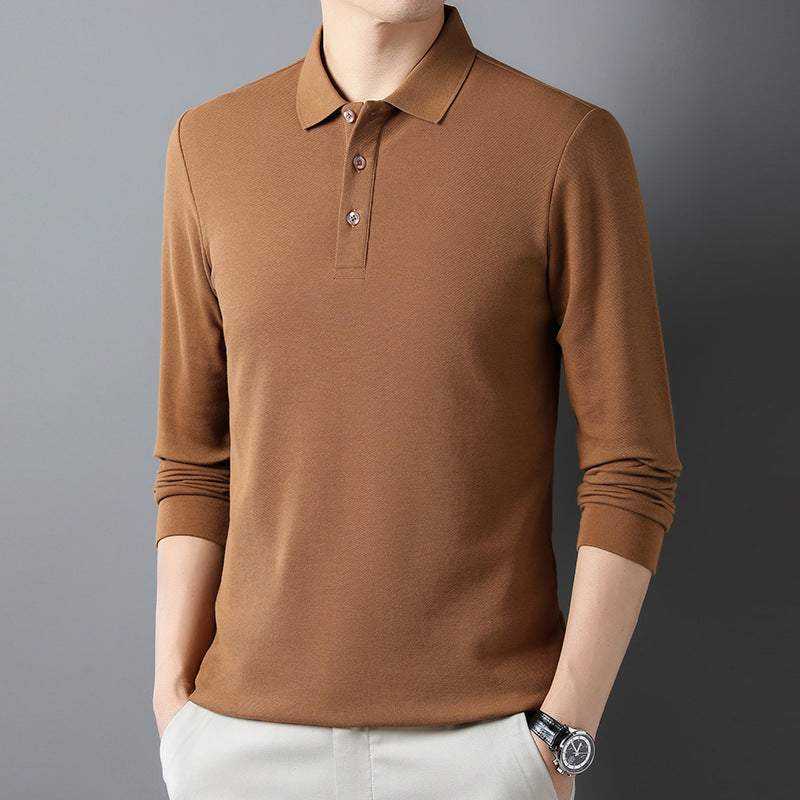 Herren Langarm-Polo mit edler Struktur und bequemer Passform WW