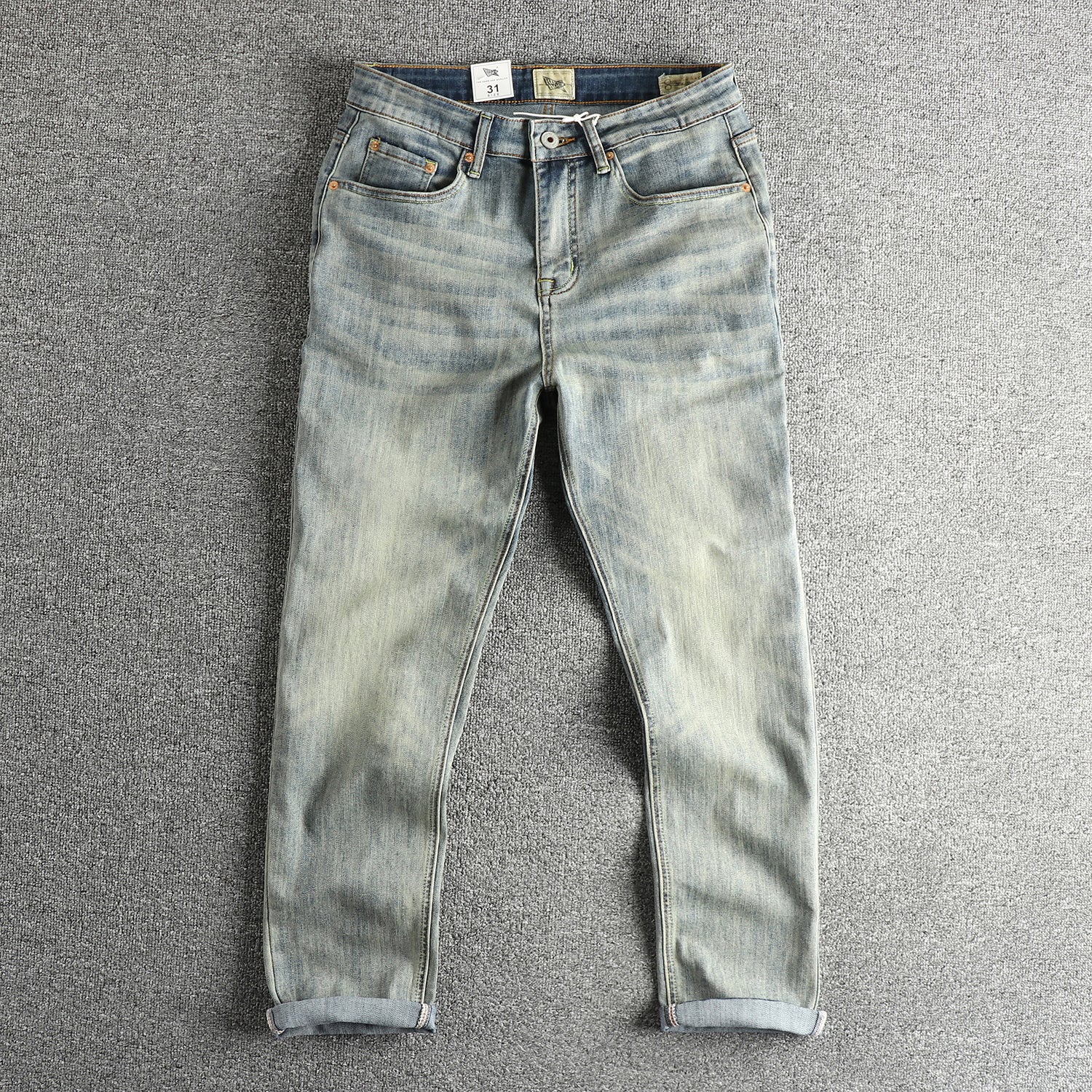 Damen Slim-Fit Jeans mit bequemer Passform und lässigem Vintage-Look WW