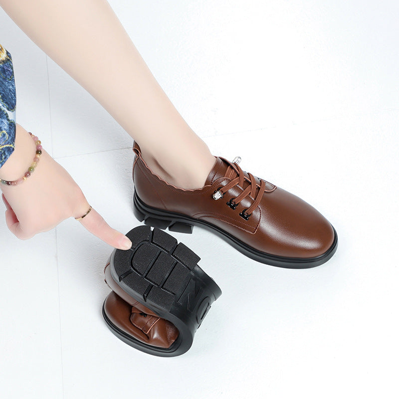 Damen Schnürschuhe mit eleganter Kante und rutschfester Sohle WW