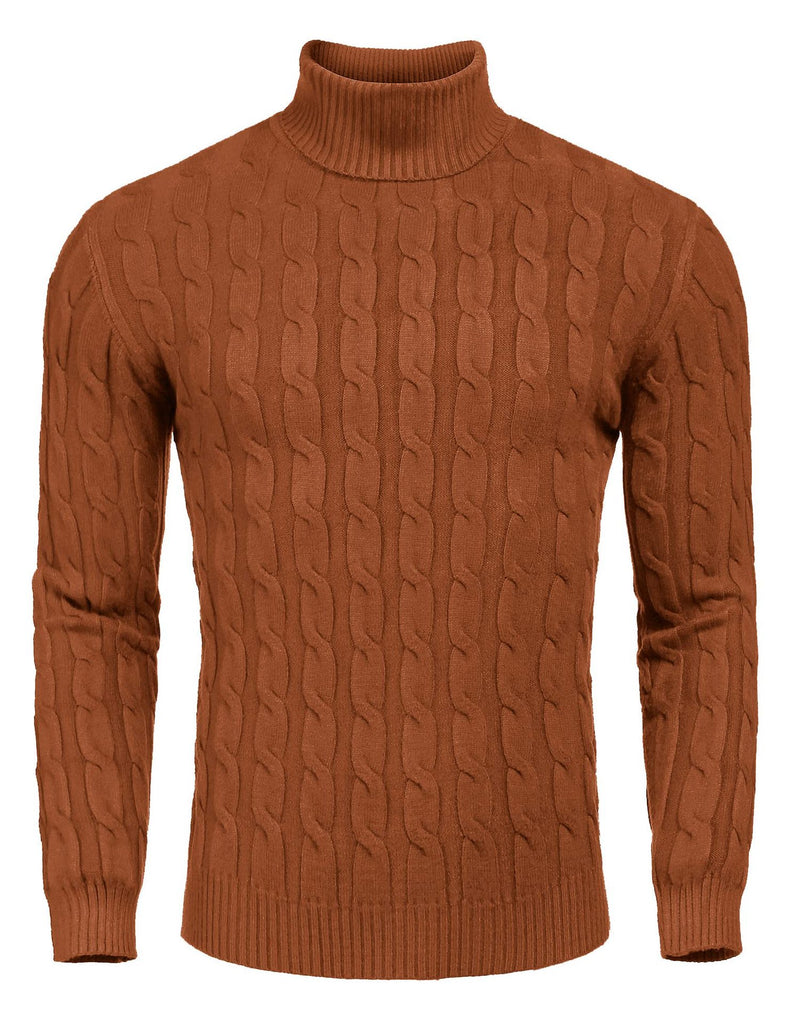 Herren Strickpullover mit aufwendigem Zopfmuster WW