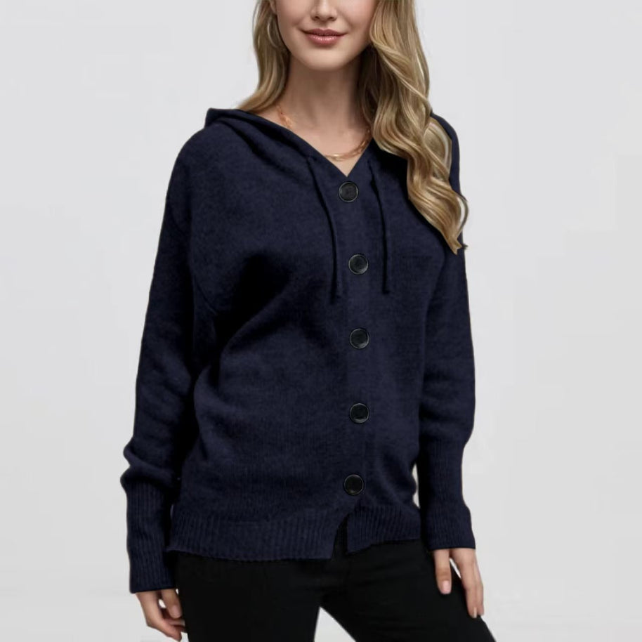 MIA™ - Strickjacke mit Kapuze und Kordelzug