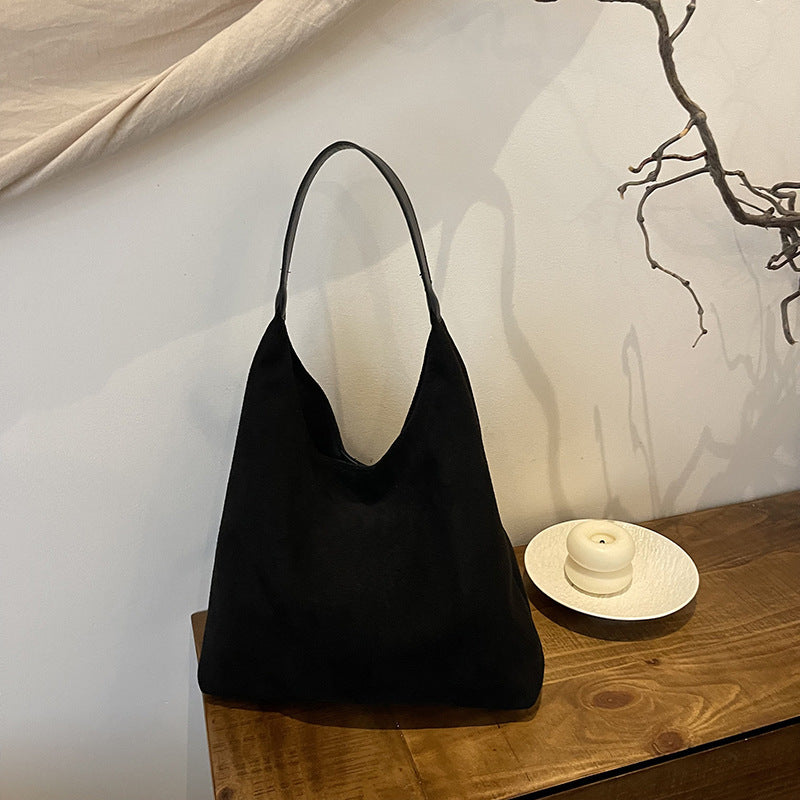 Damen Soft Suede Hobo Tasche WW