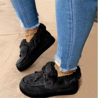 Damen Sneakers mit kuscheligem Fellkragen WW