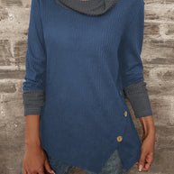 Damen Pullover mit modischem Kragen WW