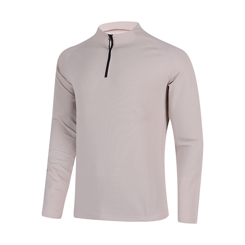 Herren Langarm Funktionsshirt mit halbem Reißverschluss WW