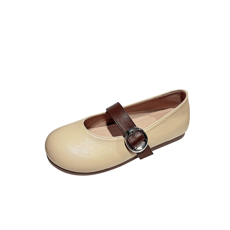 Damen Ballerinas mit retro Schnalle WW