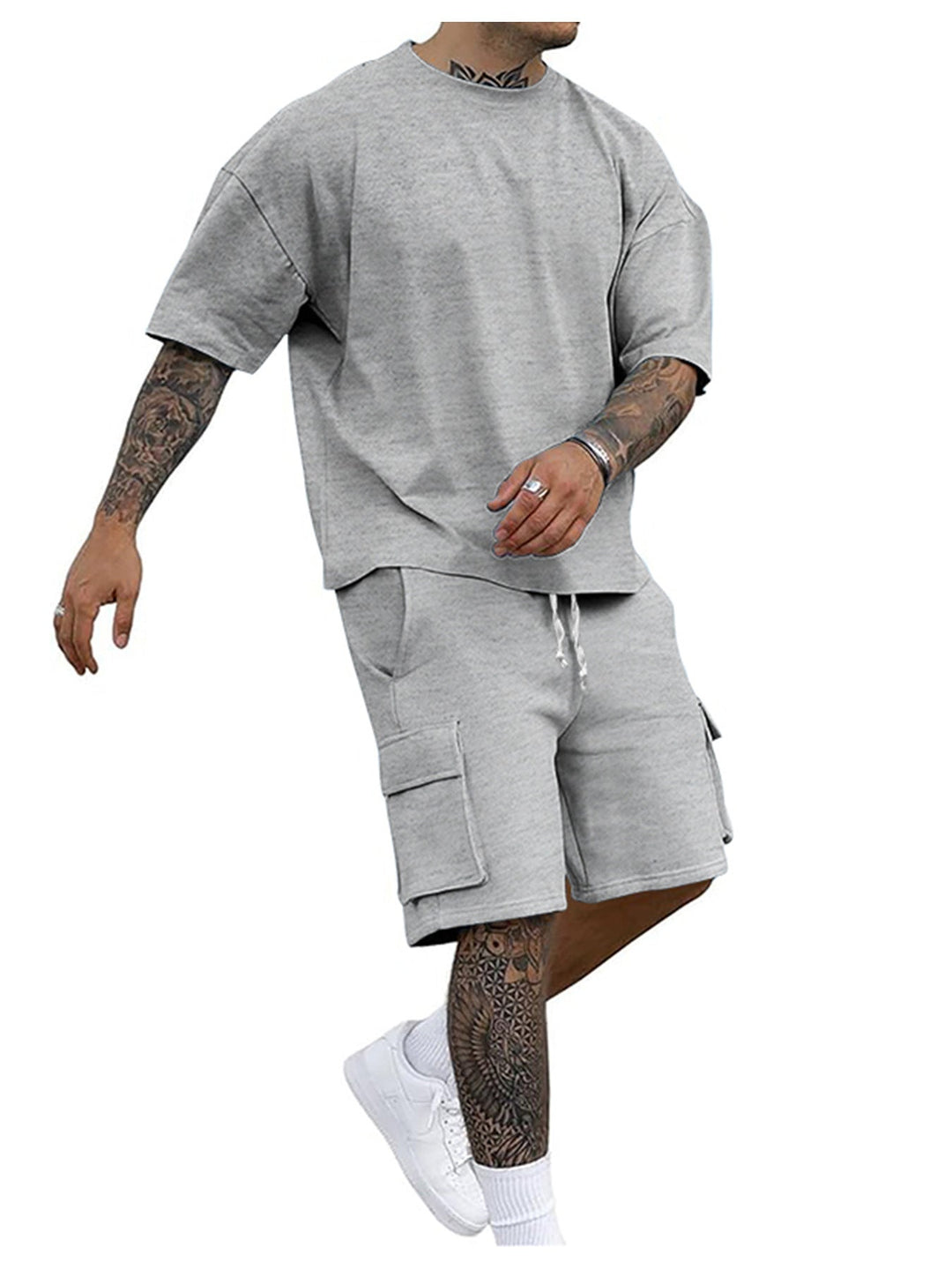 Herren Sportliches Cargo-Set W&W Mode
