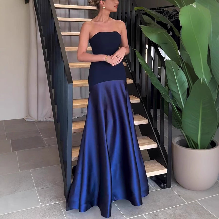 Damen Abendkleid mit elegantem Bustier-Oberteil und schwingendem Saum WW