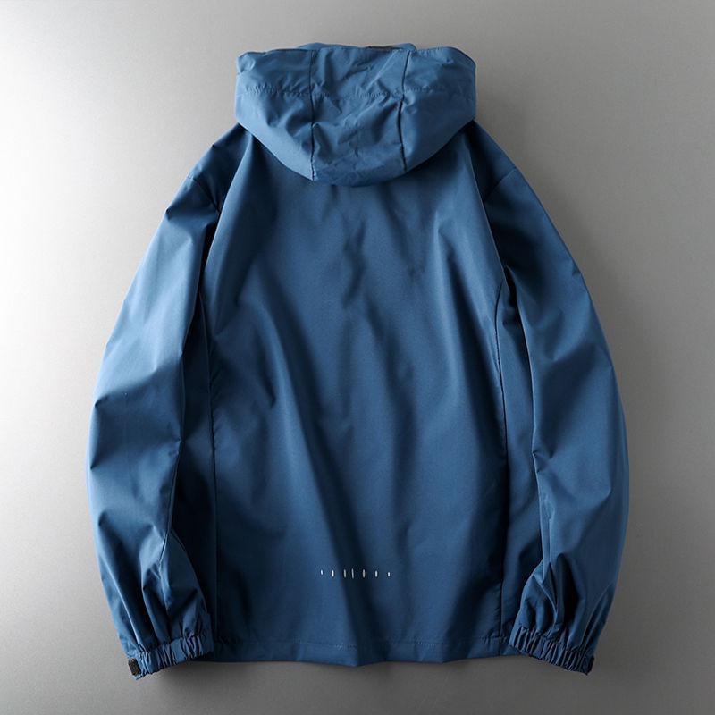 Unisex-Jacke mit Kapuze aus wasserabweisendem Material