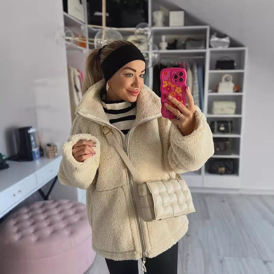 Damen Cozy Fleece Zip-Up Jacke WW